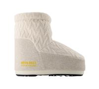 Moon Boot, ,Shoes ,Donna ,Beige ,36 EU Icon Low No Lace Knit Stivali
