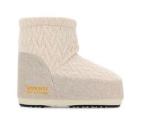 Moon Boot, ,Shoes ,Donna ,Bianco ,39 EU Icon Low No Lace Knit Stivali