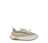 Moon Boot Cream Calf Leather Bos Taurus Athletic Sneakers - EU41/US11