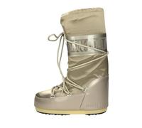 Moon Boot Icon Glance - Stivali invernali in platino satinato lucido con isolamento termico, soletta leggera e suola in gomma per una presa sicura. Moon Boot Icon Glance - Stivali invernali in platino