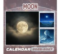 Moon Calendar 2026-2027: 18 Month Planner To Keep You On Track from Sep 2026 to Dec 2027,Square 8.5 x 8.5 Inches Gift For Organizing & Planning