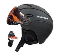 MOON Casco da sci semi coperto modellato integralmente professionale Sport uomo donna Neve Sci Caschi da snowboard con copertura per occhiali