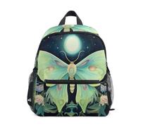 Moon Celestial Butterfly Bloom - Zaino per bambini e bambine, Luna Celeste Farfalla Bloom, Medium, Zaini Cool Soccer Print