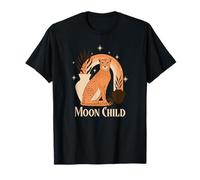 Moon Child (Dichiarazione Hippie e Grafica Boho Cheetah) Maglietta