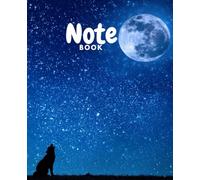 Moon Collection (2) Premium Notebook 100 Pages 7.5 * 9.25 Inch - Amazing Design With Moon Style: Elegant Moon Themed Lined Journal for Writing, School, or Daily Notes