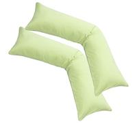 Moon, confezione da 2 federe per cuscini XXL, 40 x 200, in jersey, ideale per cuscini per chi dorme su un fianco Kiwi