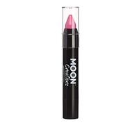 Moon Creations Pastelli per il corpo in stick per pittura per il viso | Pittura per il viso resistente al sudore e all'acqua | Cruelty Free | Per bambini, adulti, festival, Halloween, Rosa, 3.5 gm