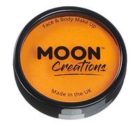 Moon Creations Trucco professionale per viso e corpo | Tortiere professionali con vernice colorata per truccabimbi | Pittura per il viso per bambini, adulti, Halloween, Sole arancione, 36 gm