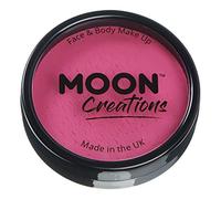 Moon Creations Trucco professionale per viso e corpo | Tortiere professionali con vernice colorata per truccabimbi | Pittura per il viso per bambini, adulti, festival, Halloween, Rosa scuro, 36 gm