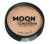 Moon Creations Trucco professionale per viso e corpo | Tortiere professionali con vernice colorata per truccabimbi | Pittura per il viso per bambini, adulti, festival, Halloween, Beige, 36 gm