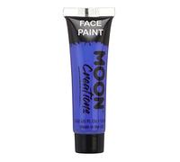 Moon Creations Tubi per pittura per viso e corpo | Pittura per il viso pronta all'uso | Cruelty Free | Pittura per il viso per bambini, adulti, Halloween e altro, Blu scuro, 12ml