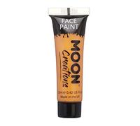 Moon Creations Tubi per pittura per viso e corpo | Pittura per il viso pronta all'uso | Cruelty Free | Pittura per il viso per bambini, adulti, Halloween e altro, Arancia, 12ml