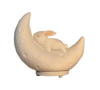 Moon Cute Tooth Rabbit Pat Light Radio Card Speaker Colorful Light Cute Sleep Home Bedroom Bedside Table Lamp