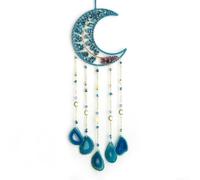 Moon for Dreamcatcher con cristalli di agata Boho Wall Art (luna)