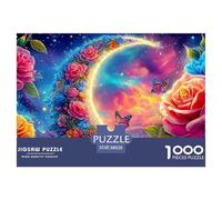 Moon Garden Puzzle Premium Da 1000 Pezzi Con Raffinate Riproduzioni D'Arte - Un Regalo Di Classe Per Adulti E Bambini A Partire Dai 12 Anni Di Età 38x26cm/1000pcs