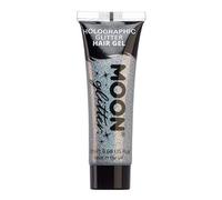 Moon Glitter - Gel per capelli olografico glitter - 20ml - Argento