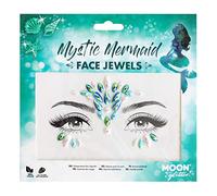Moon Glitter 'Gioielli per il Viso' - Gemme per il Viso del Festa, Adesivi per il Trucco degli Occhi con Glitter, Gioielli per Tatuaggi Temporanei (Sirena Mistica)
