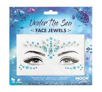 Moon Glitter 'Gioielli per il Viso' - Gemme per il Viso del Festa, Adesivi per il Trucco degli Occhi con Glitter, Gioielli per Tatuaggi Temporanei (Sotto Il Mare)