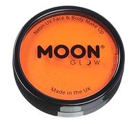 Moon Glow Barattoli per torte Pro Intense Neon UV Face & Body Paint - Trucco professionale con pittura per il viso a base d'acqua per adulti e bambini, Arancio intenso, 36g