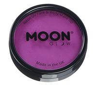 Moon Glow Barattoli per torte Pro Intense Neon UV Face & Body Paint - Trucco professionale con pittura per il viso a base d'acqua per adulti e bambini, Viola intenso, 36g