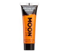 Moon Glow Gel per capelli UV neon - Tintura temporanea per capelli lavabile - Punta e illumina, Arancio intenso, 20 ml (confezione da 1)