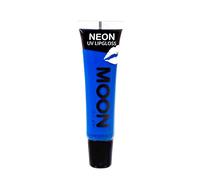 Moon Glow Lucidalabbra Neon UV - Profumato e brilla brillantemente sotto i raggi UV, Gomma da masticare blu, 15 ml (confezione da 1)