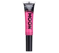 Moon Glow Strisce di colore per capelli UV al neon | Mascara per capelli - Tintura temporanea per capelli lavabile | Colore neon brillante, si illumina sotto l'illuminazione UV, Rosa intenso, 15 ml