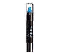 Moon Glow Neon UV Glitter Face Paint Stick/Body Crayon trucco per viso e corpo - Si illumina brillantemente sotto l'illuminazione UV, Blu, 3,5 g