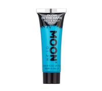 Moon Glow Pittura per viso e corpo che si illumina al buio - Fosforescente - Charge to Glow, Blu, 12 ml (confezione da 1)