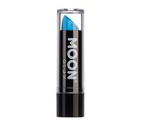 Moon Glow Rossetto Neon UV Glitter - Rossetto colorato al neon brillante - Si illumina ai raggi UV, Blu, 5 g (confezione da 1)