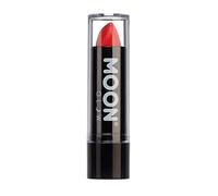 Moon Glow Rossetto Neon UV Glitter - Rossetto colorato al neon brillante - Si illumina ai raggi UV, Rosso, 1 conteggio (confezione da 1)