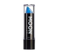 Moon Glow Rossetto Neon UV - Rossetto colorato al neon brillante - Si illumina sotto i raggi UV, Blu intenso, 1 conteggio (confezione da 1)
