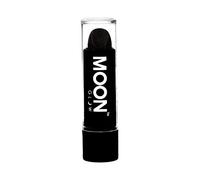 Moon Glow Rossetto Neon UV - Rossetto colorato al neon brillante - Si illumina sotto i raggi UV, Nero, 1 conteggio (confezione da 1)