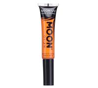 Moon Glow Strisce di colore per capelli UV al neon | Mascara per capelli - Tintura temporanea per capelli lavabile | Colore neon brillante, si illumina sotto l'illuminazione UV, Arancio intenso, 15 ml