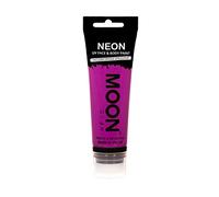 Moon Glow Supersize Neon UV Face & Body Paint - con applicatore in spugna, Viola intenso, 75 ml