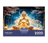 Moon Goddess 1000 Pezzi Puzzle Classico Sacred Zen Serenity Bundle Puzzle Cartone Extra Spesso - Anti-stress E Viaggio, Regalo Natale, Per Adulti E Bambini over 12 Anni 52x38cm/1000pcs