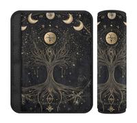 Moon Golden - Confezione da 2 cuscinetti per seggiolino auto per cinghie di arresto della cintura di sicurezza da tagliare nel collo, per furgoni