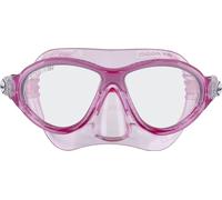 Cressi Moon Kid Mask - Maschera per Immersioni e Snorkeling, Rosa Translucido/Bianco, Taglia Unica, Unisex Bambini