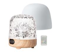 Moon Lamp, Moon Table LED Lights with Speaker, 4.33x4.92 Inches Portable Nursery and Bedroom Decor, Remote Control Ambient Nightlight Ideal for Living Room, Dorm Desk, Camping, Travel, Birthday Gift