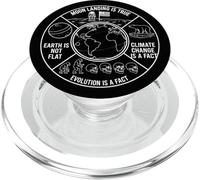 Moon Landing Climate Change Evoluzione è vera scienza PopSockets PopGrip per MagSafe