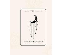 MOON: Neutral Witchy Aesthetic Decorative Book for Altar Decor, Lunar Magic, Spiritual Home Styling & Mystical Gift Ideas
