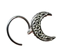 Moon Nose Stud Lunar Celestial Curl 22 g (0,6 mm) gioielli in argento sterlin...