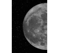 Moon Notebook - Full Moon Musings: A 111-Page Journal for Reflection and Intention.: Full moon design with starry background