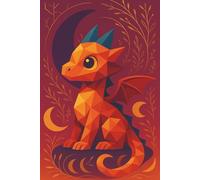 Moon Offerings Dragon || Lined Notebook, 6x9, 120 Pages: Perfect for journaling, dream-tracking, or moonlit musings-this celestial companion is always ready