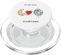 Moon offre un design minimalista dal cuore alla terra PopSockets PopGrip per MagSafe