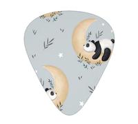 Moon Panda Chitarra AcusticaPlettri per Chitarra 12 Pezzi, Chitarra Elettrica Essenziale Plettri per Chitarra Spessi e Sottili Studenti 0,46 0,96 0,71 Mm