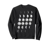 Moon Phases Graphic - Lunar Cycle Design, Astronomy Gift Felpa