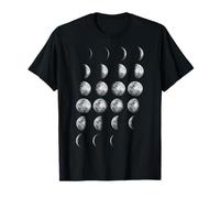 Moon Phases Graphic - Lunar Cycle Design, Astronomy Gift Maglietta