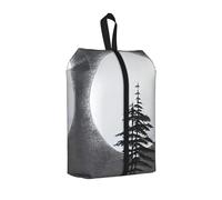 Moon Pine Tree - Borsa per scarpe da viaggio, impermeabile, per valigia, 3 in 1, per scarpe da ginnastica