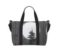 Moon Pine Tree - Borsone da viaggio, leggero, da portare con sé, per uomini e donne, impermeabile, per la notte, in palestra, per gite nel fine settimana